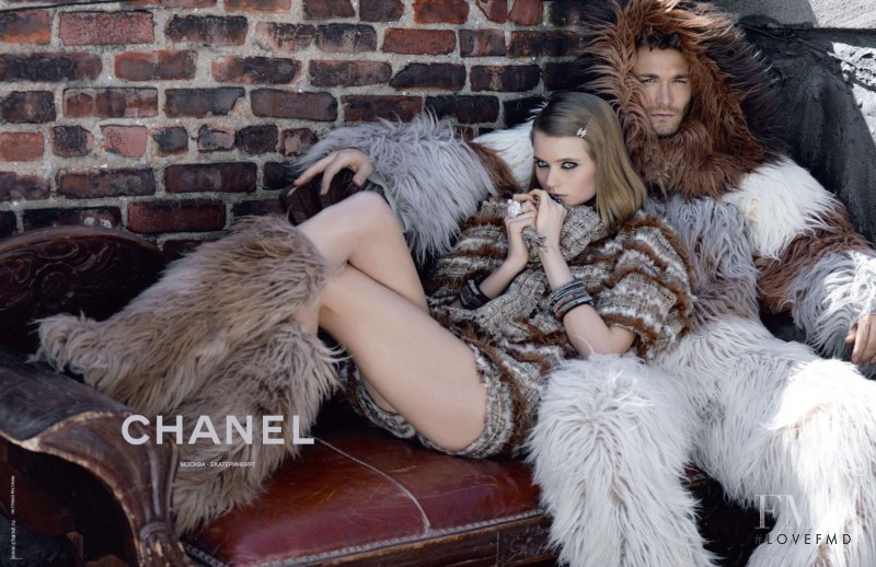 Abbey Lee Kershaw featured in  the Chanel advertisement for Autumn/Winter 2010