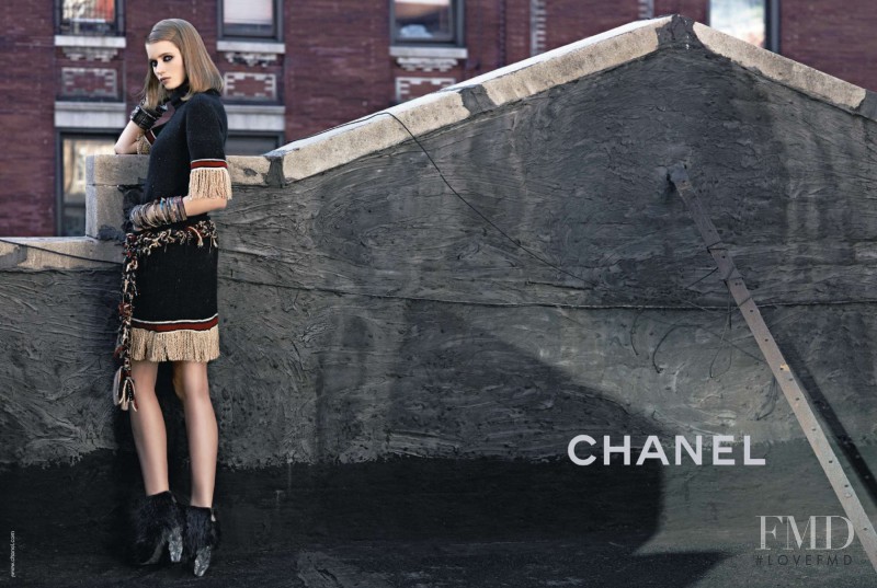 Abbey Lee Kershaw featured in  the Chanel advertisement for Autumn/Winter 2010