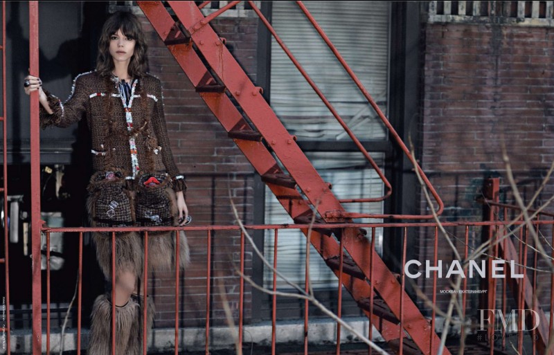 Freja Beha Erichsen featured in  the Chanel advertisement for Autumn/Winter 2010