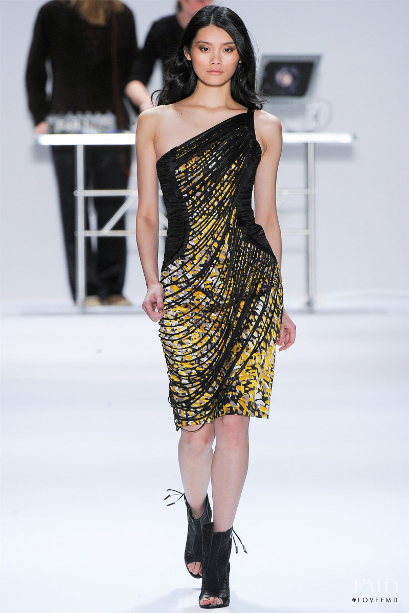 Ming Xi featured in  the Carlos Miele fashion show for Autumn/Winter 2012
