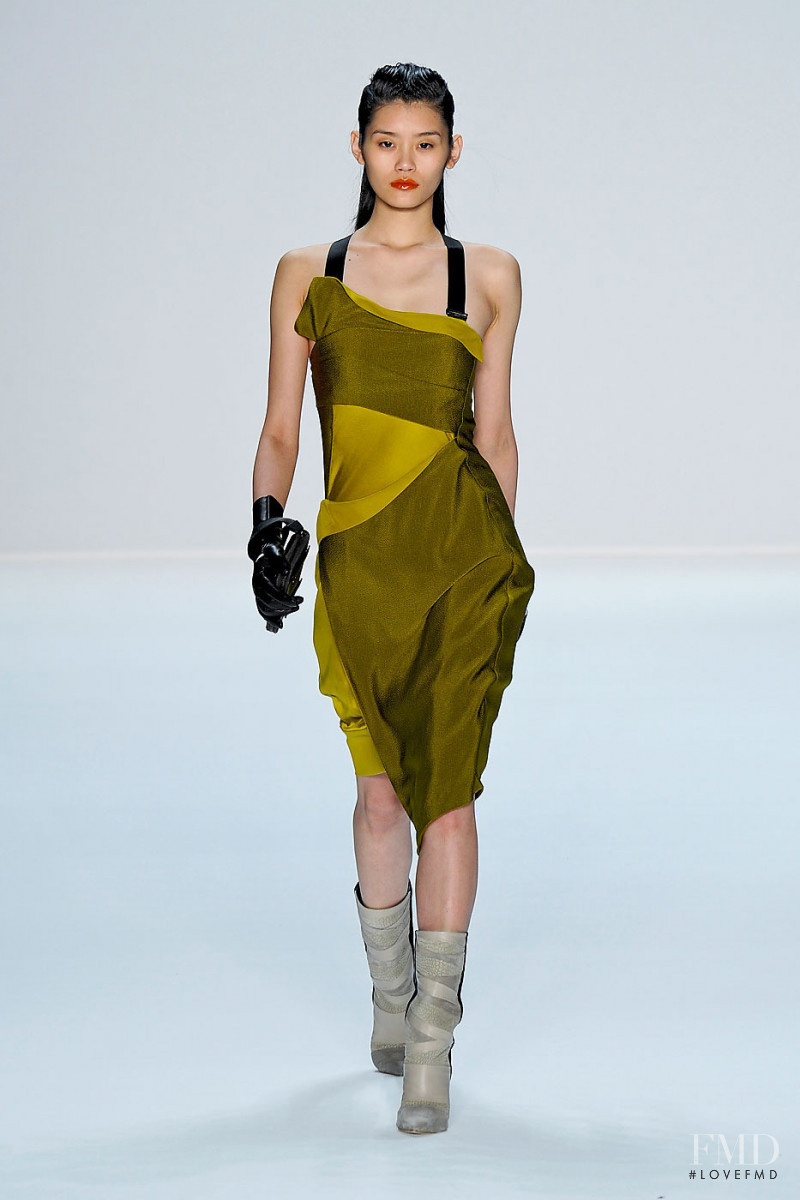 Ming Xi featured in  the Narciso Rodriguez fashion show for Autumn/Winter 2012