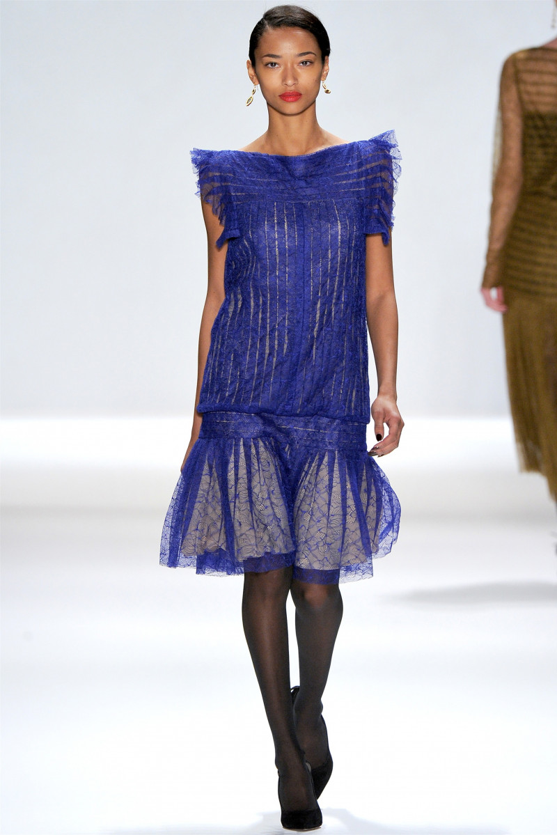 Anais Mali featured in  the Tadashi Shoji fashion show for Autumn/Winter 2012