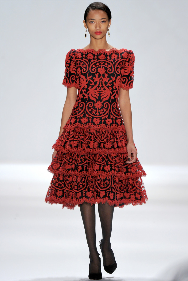 Anais Mali featured in  the Tadashi Shoji fashion show for Autumn/Winter 2012