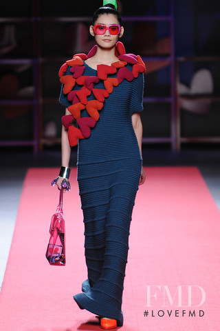 Ming Xi featured in  the Agatha Ruiz de la Prada fashion show for Autumn/Winter 2012