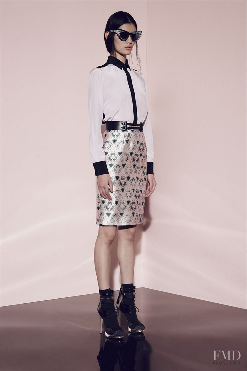 Ming Xi featured in  the Prabal Gurung lookbook for Pre-Fall 2012