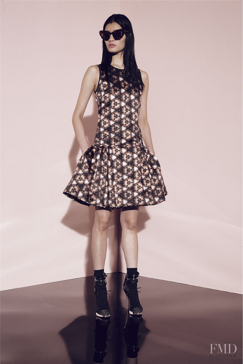 Ming Xi featured in  the Prabal Gurung lookbook for Pre-Fall 2012