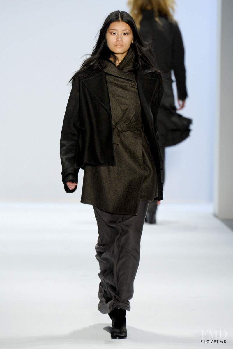 Ming Xi featured in  the Richard Chai fashion show for Autumn/Winter 2011