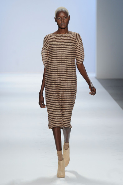 Ajak Deng featured in  the Richard Chai fashion show for Autumn/Winter 2011