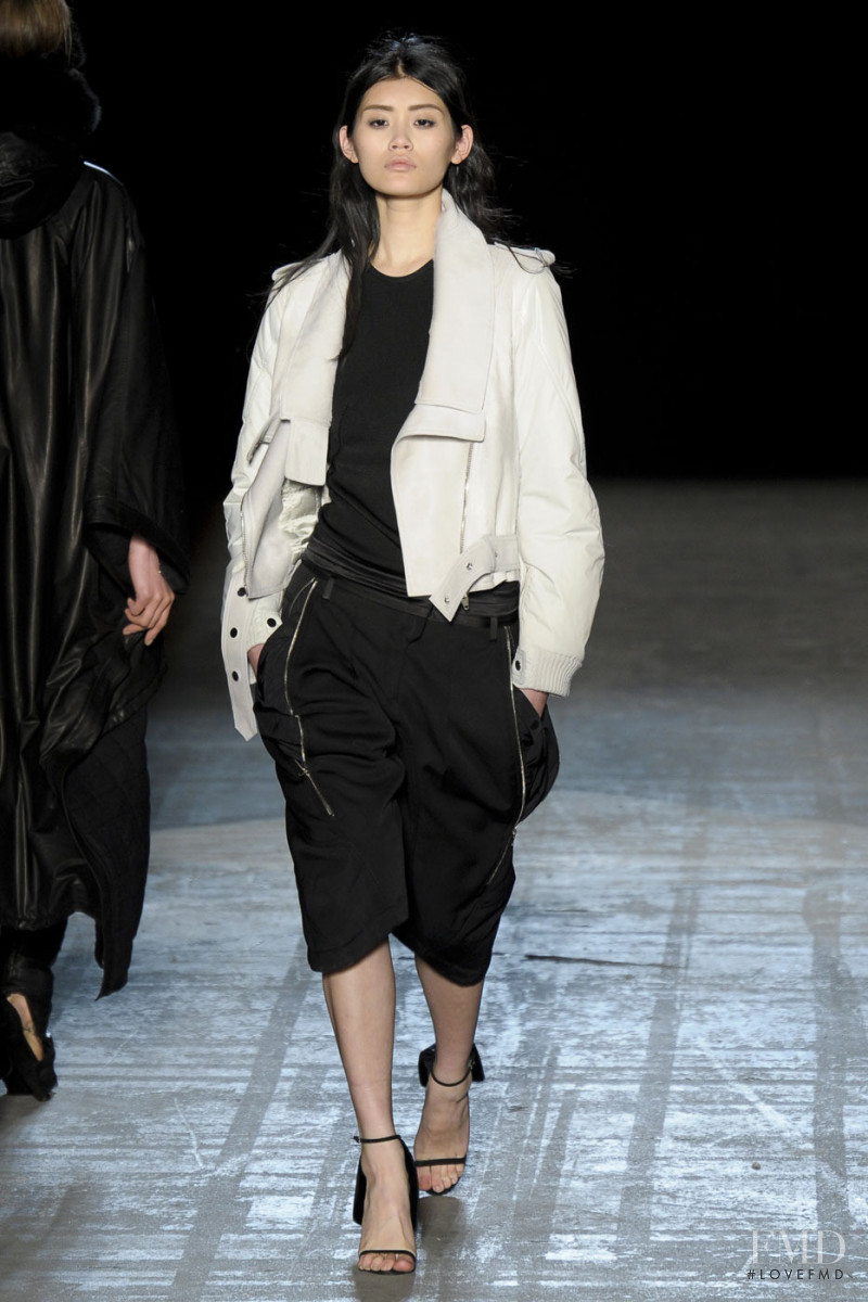 Ming Xi featured in  the Alexander Wang fashion show for Autumn/Winter 2011
