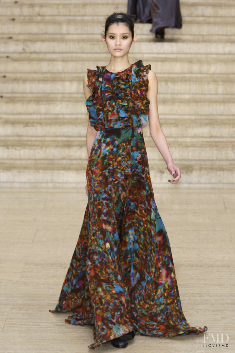 Ming Xi featured in  the Erdem fashion show for Autumn/Winter 2010