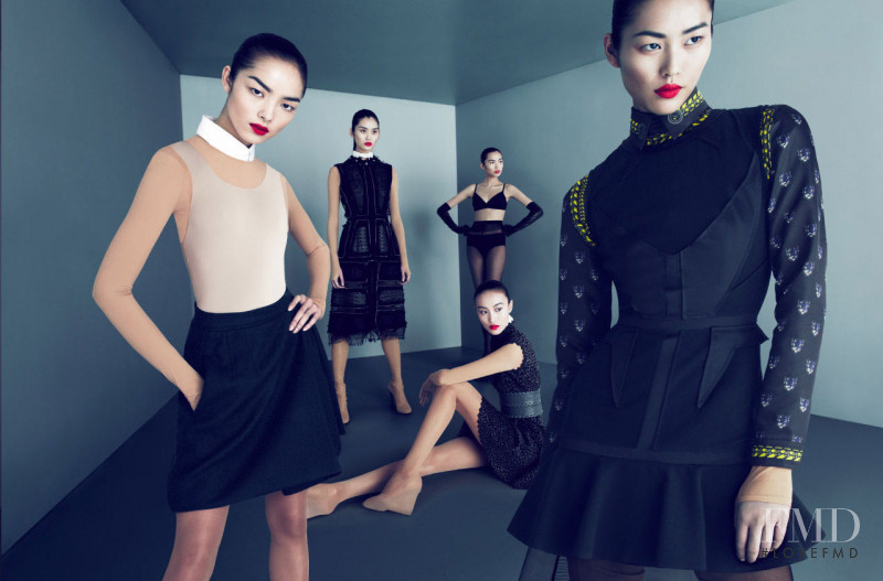 Fei Fei Sun featured in  the Lane Crawford advertisement for Autumn/Winter 2011