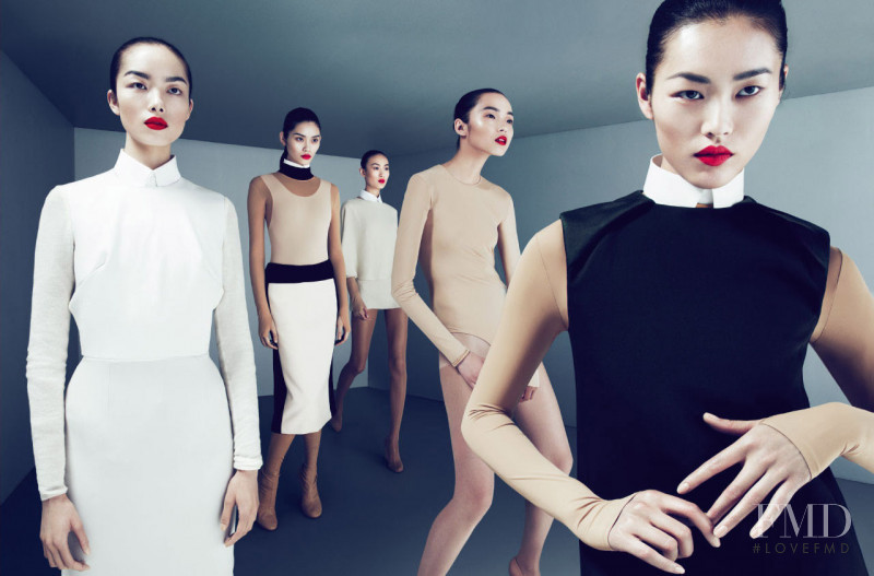 Fei Fei Sun featured in  the Lane Crawford advertisement for Autumn/Winter 2011