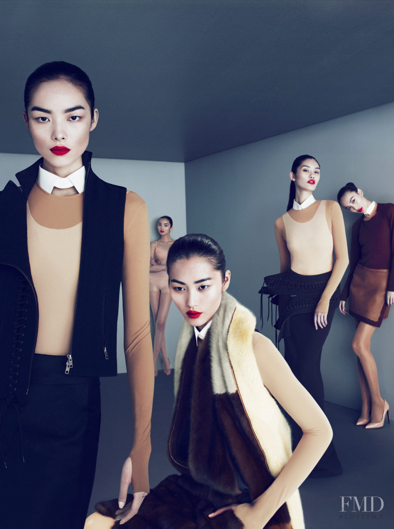 Fei Fei Sun featured in  the Lane Crawford advertisement for Autumn/Winter 2011