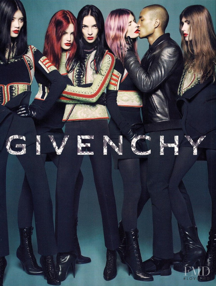 Mariacarla Boscono featured in  the Givenchy advertisement for Autumn/Winter 2010