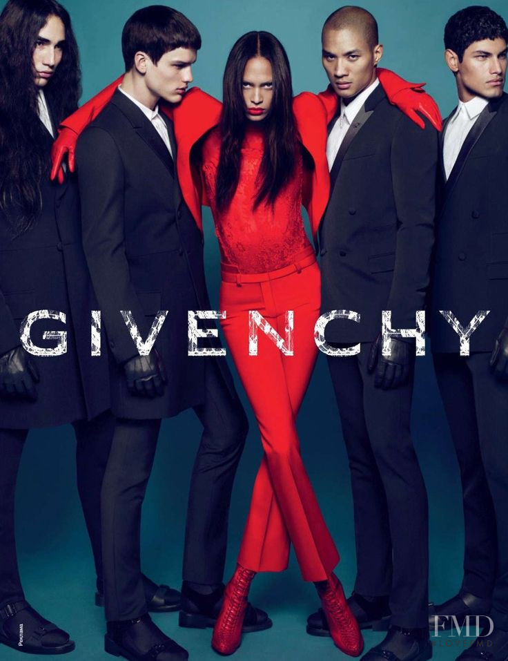 Joan Smalls featured in  the Givenchy advertisement for Autumn/Winter 2010