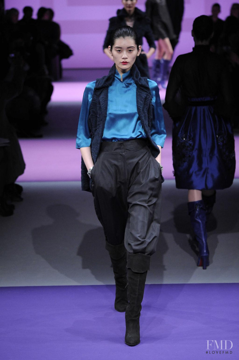 Ming Xi featured in  the Shiatzy Chen fashion show for Autumn/Winter 2011