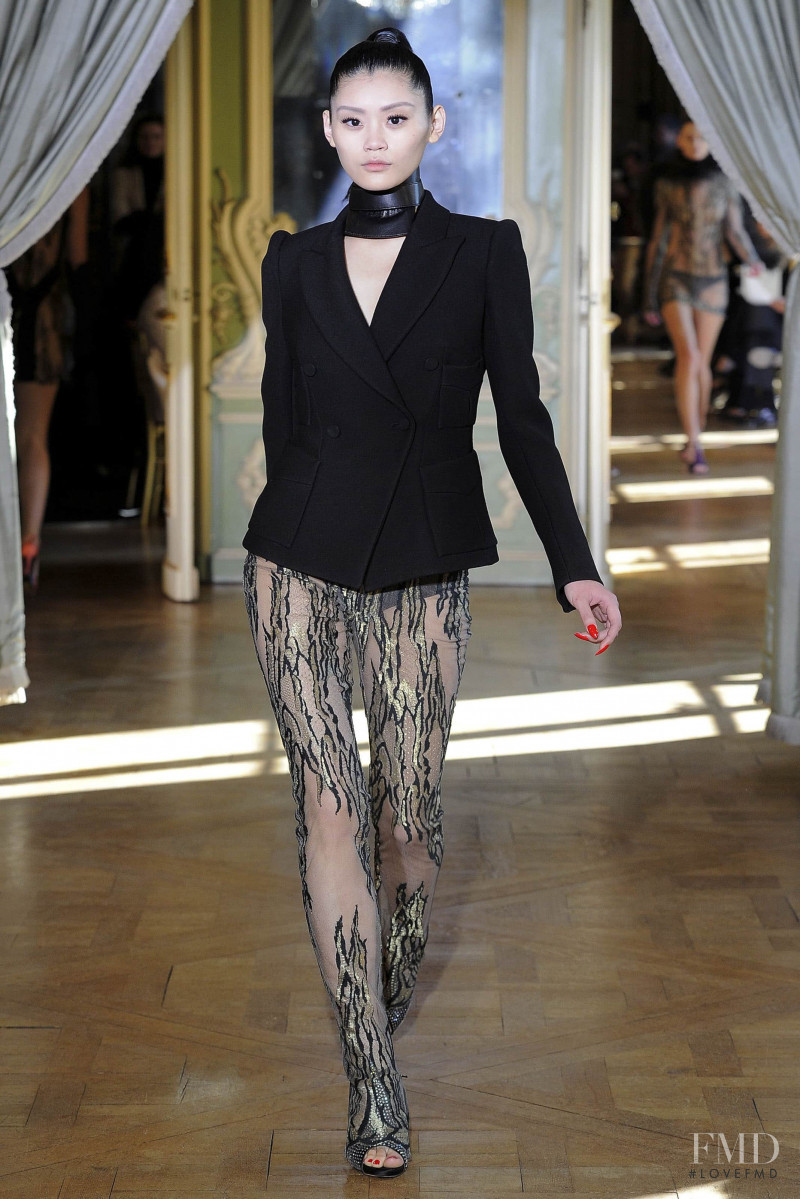 Ming Xi featured in  the Emanuel Ungaro fashion show for Autumn/Winter 2011