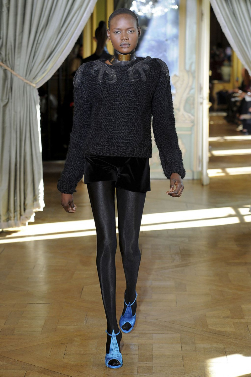 Ajak Deng featured in  the Emanuel Ungaro fashion show for Autumn/Winter 2011