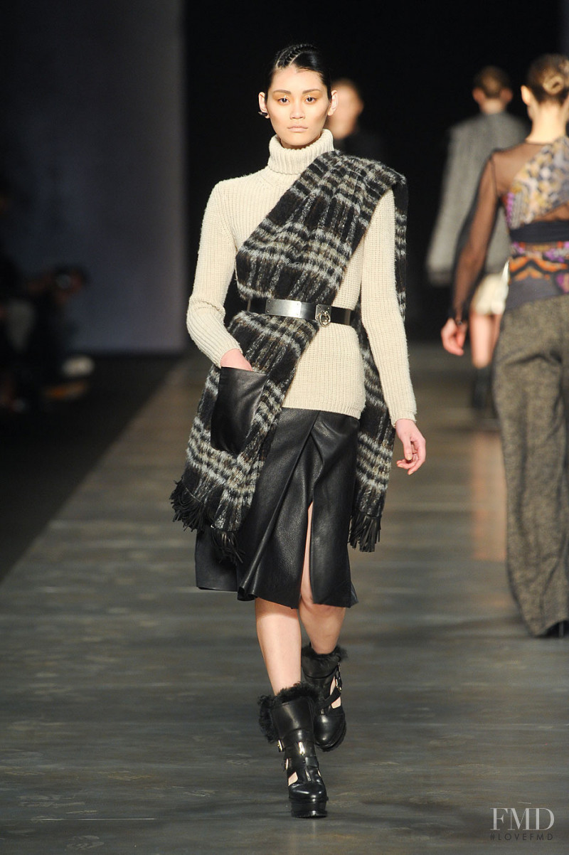 Ming Xi featured in  the Etro fashion show for Autumn/Winter 2011