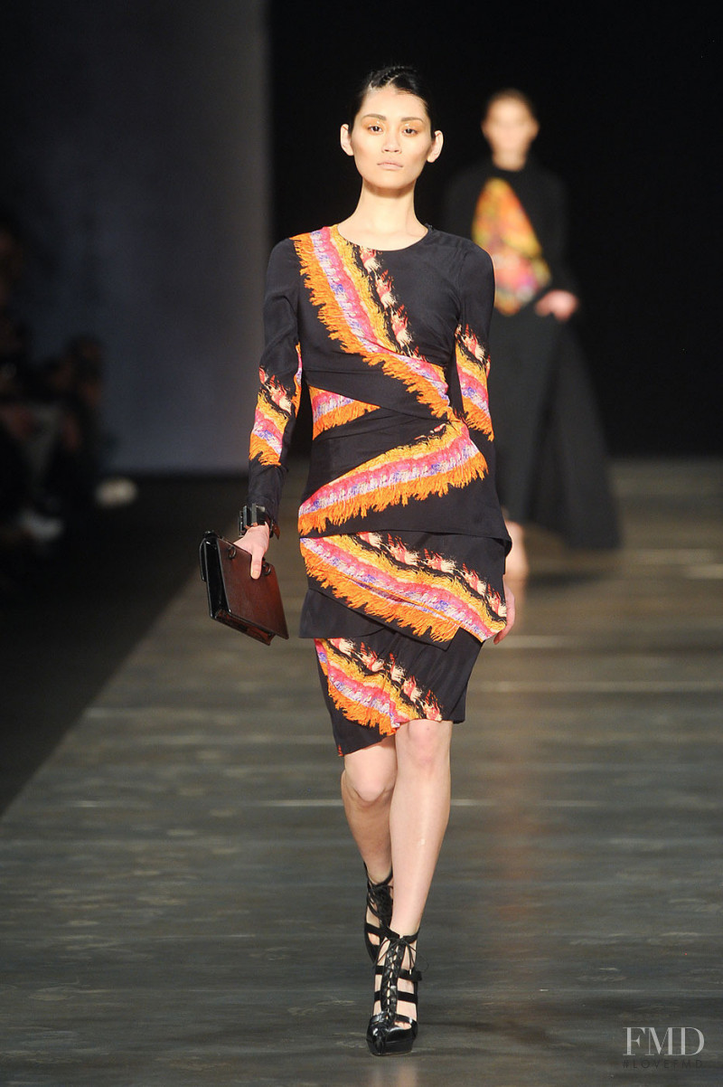Ming Xi featured in  the Etro fashion show for Autumn/Winter 2011