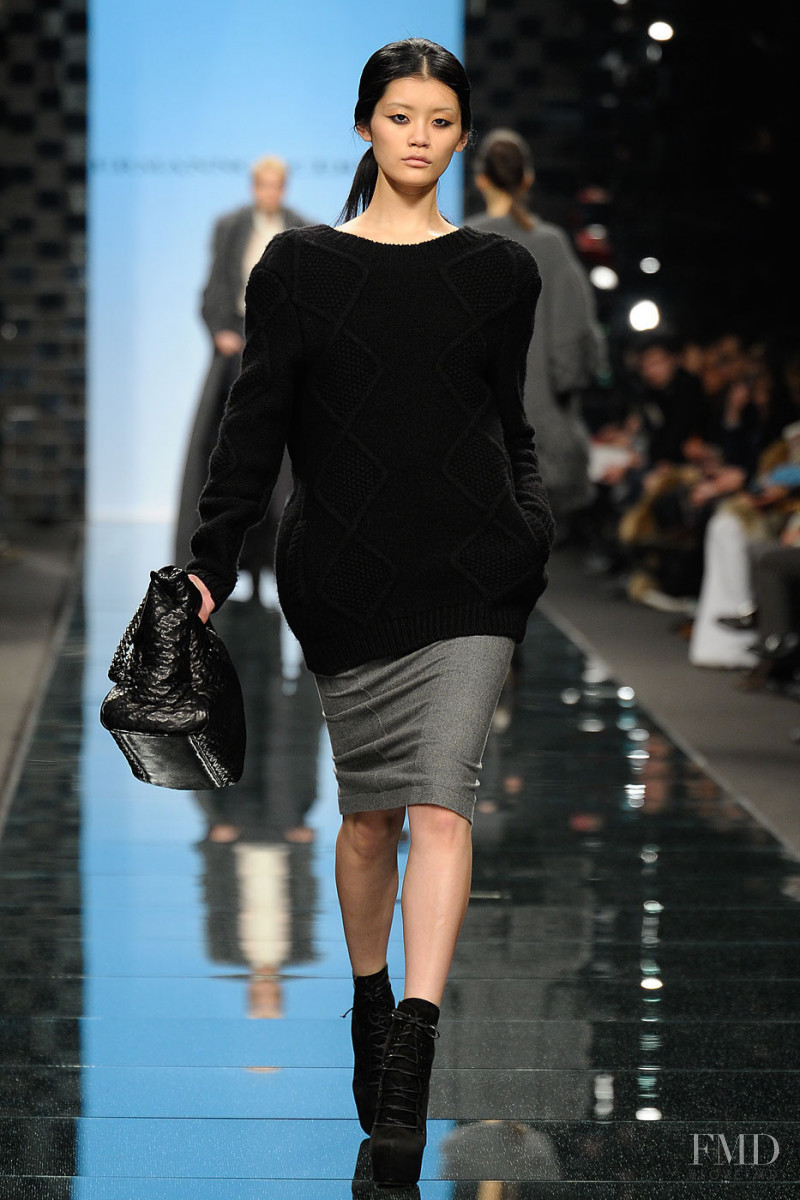 Ming Xi featured in  the Ermanno Scervino fashion show for Autumn/Winter 2011