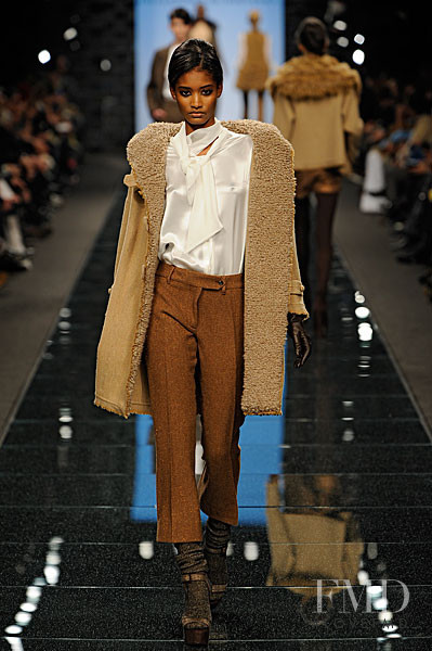 Melodie Monrose featured in  the Ermanno Scervino fashion show for Autumn/Winter 2011