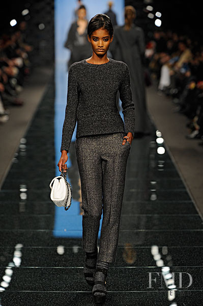 Melodie Monrose featured in  the Ermanno Scervino fashion show for Autumn/Winter 2011
