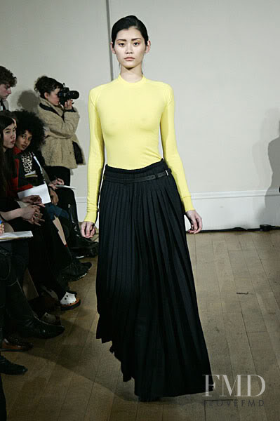 Ming Xi featured in  the J.W. Anderson fashion show for Autumn/Winter 2011