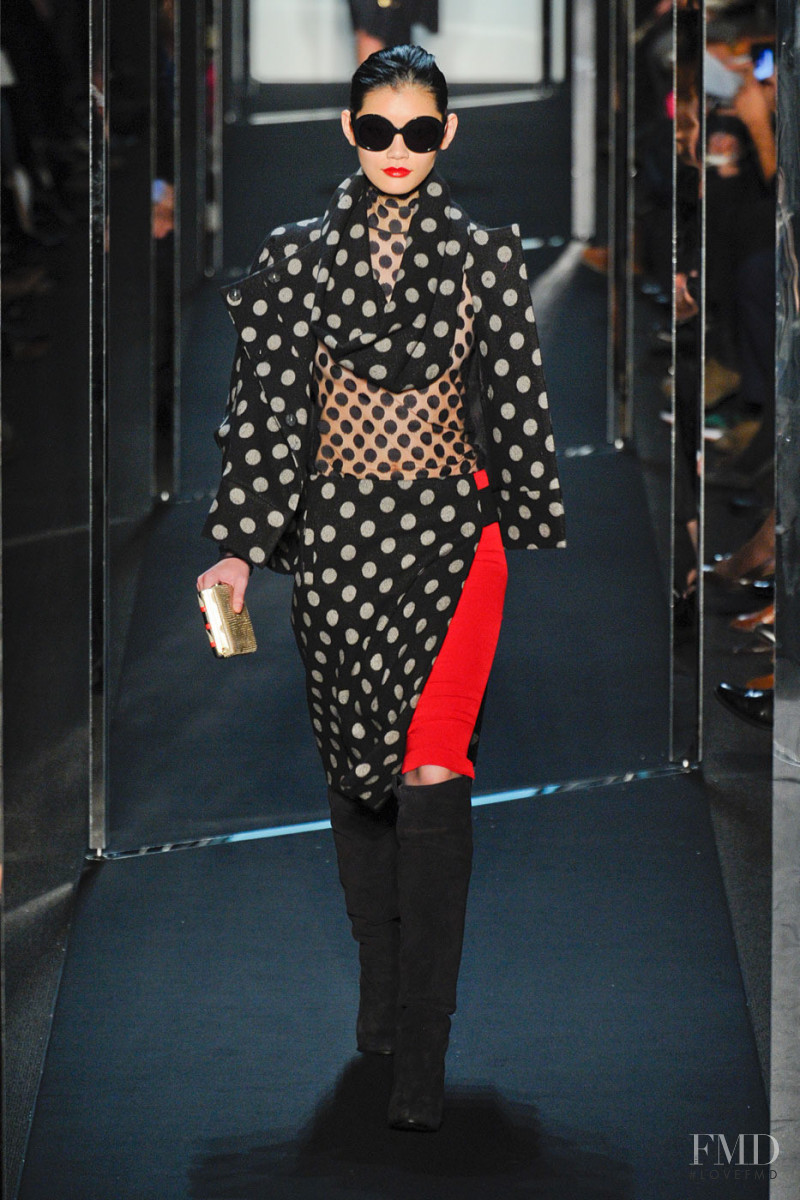 Ming Xi featured in  the Diane Von Furstenberg fashion show for Autumn/Winter 2011