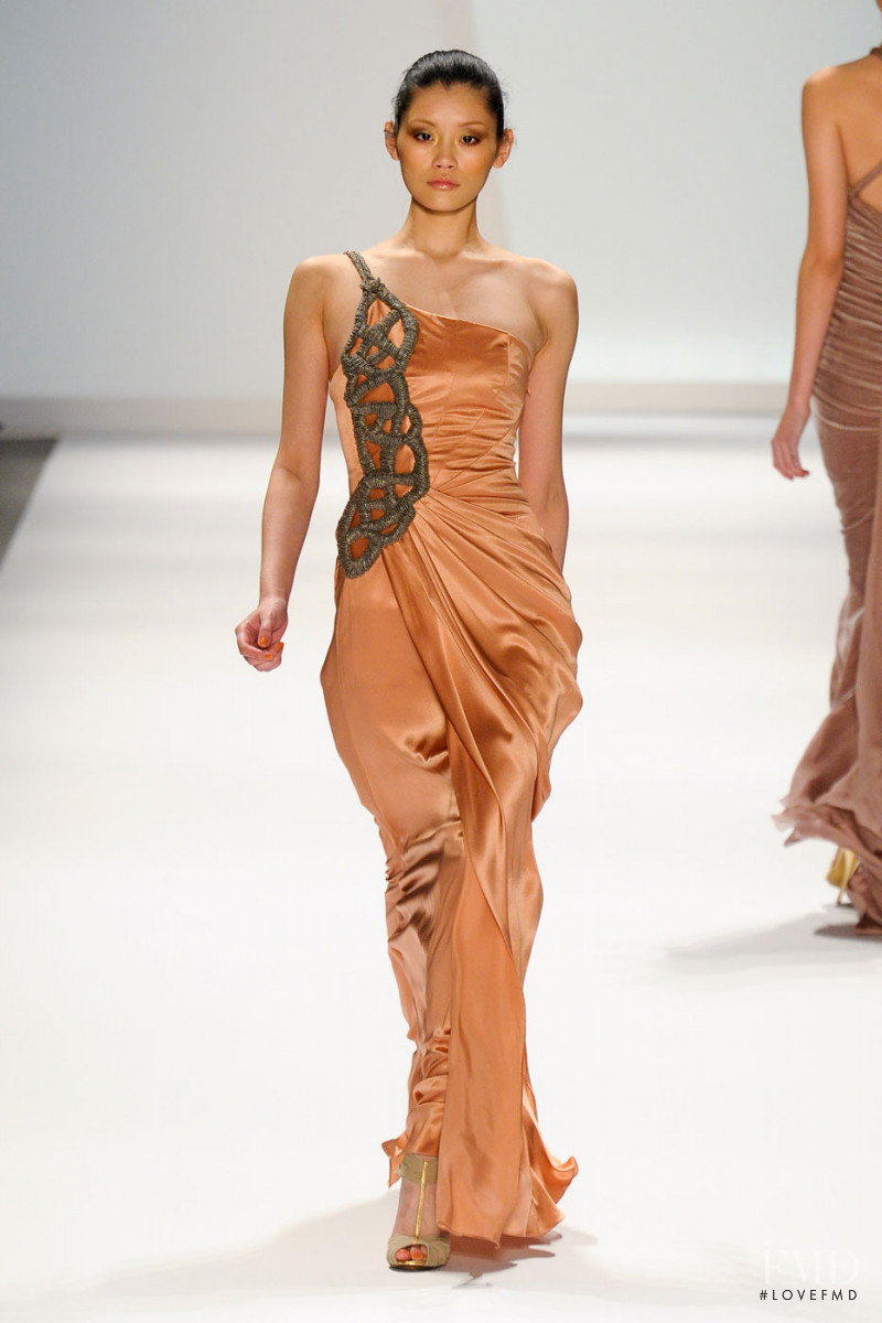 Ming Xi featured in  the Carlos Miele fashion show for Autumn/Winter 2011