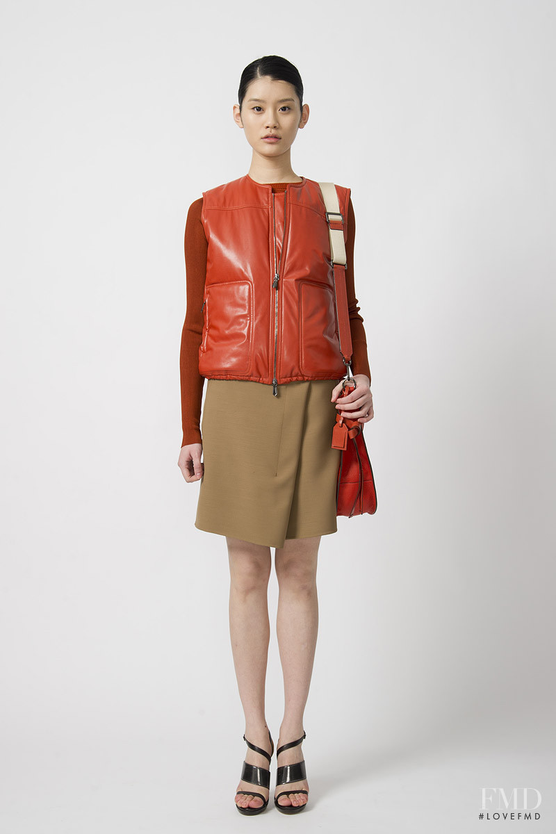 Ming Xi featured in  the Reed Krakoff fashion show for Pre-Fall 2011