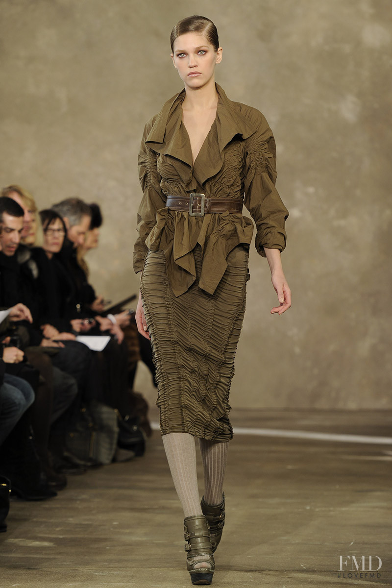 Samantha Gradoville featured in  the Donna Karan New York fashion show for Pre-Fall 2011