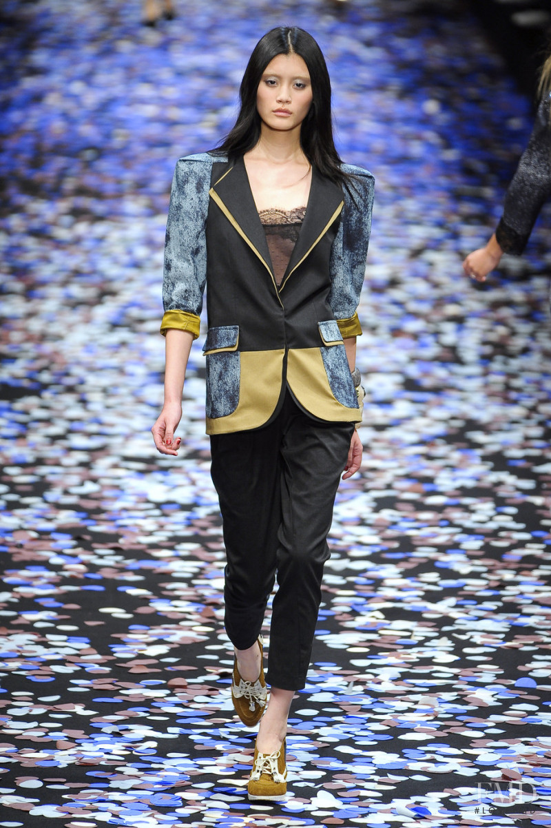 Ming Xi featured in  the Gaspard Yurkievich fashion show for Spring/Summer 2011