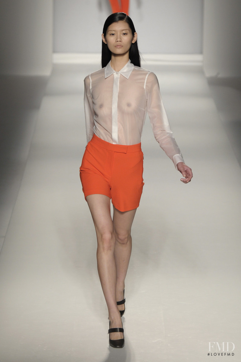 Ming Xi featured in  the Max Mara fashion show for Spring/Summer 2011