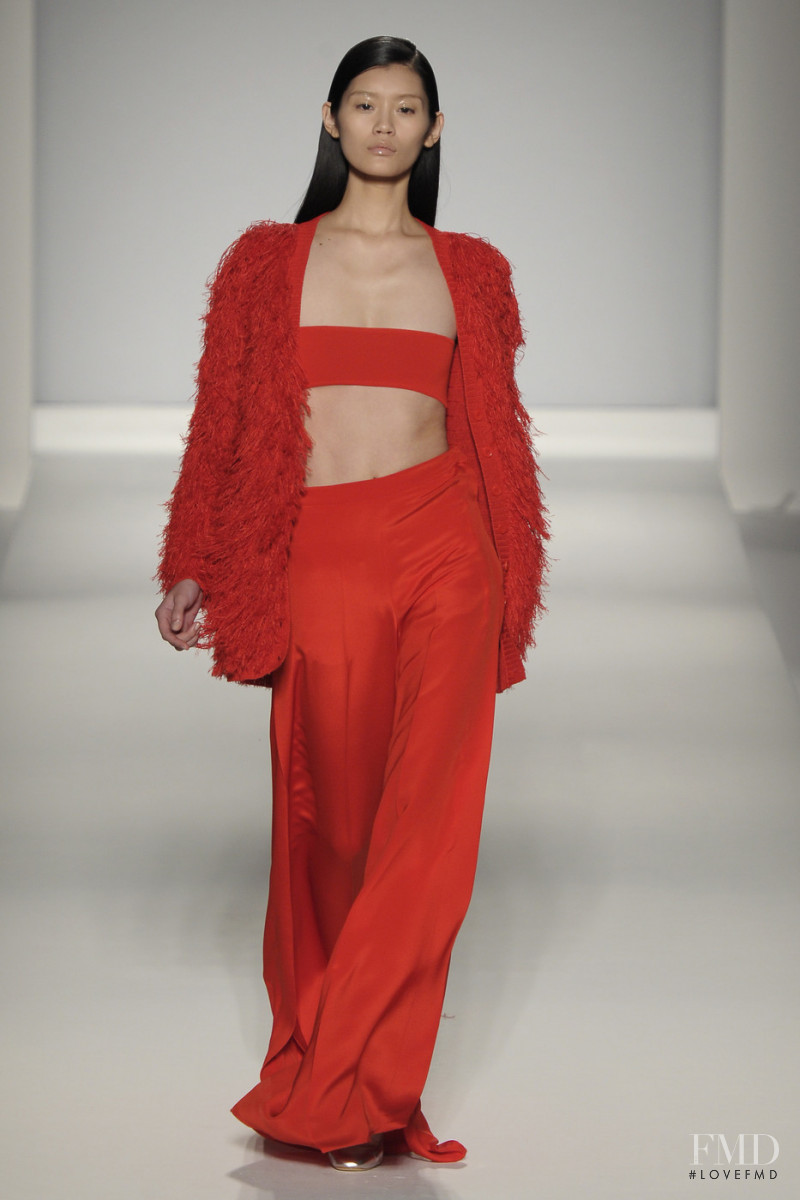 Ming Xi featured in  the Max Mara fashion show for Spring/Summer 2011
