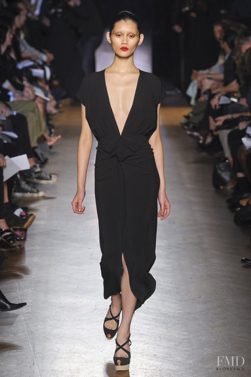 Ming Xi featured in  the Roland Mouret fashion show for Spring/Summer 2011