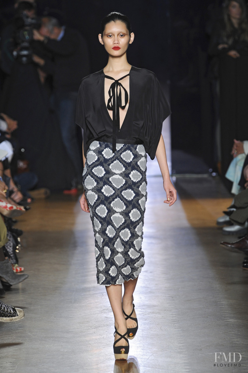 Ming Xi featured in  the Roland Mouret fashion show for Spring/Summer 2011