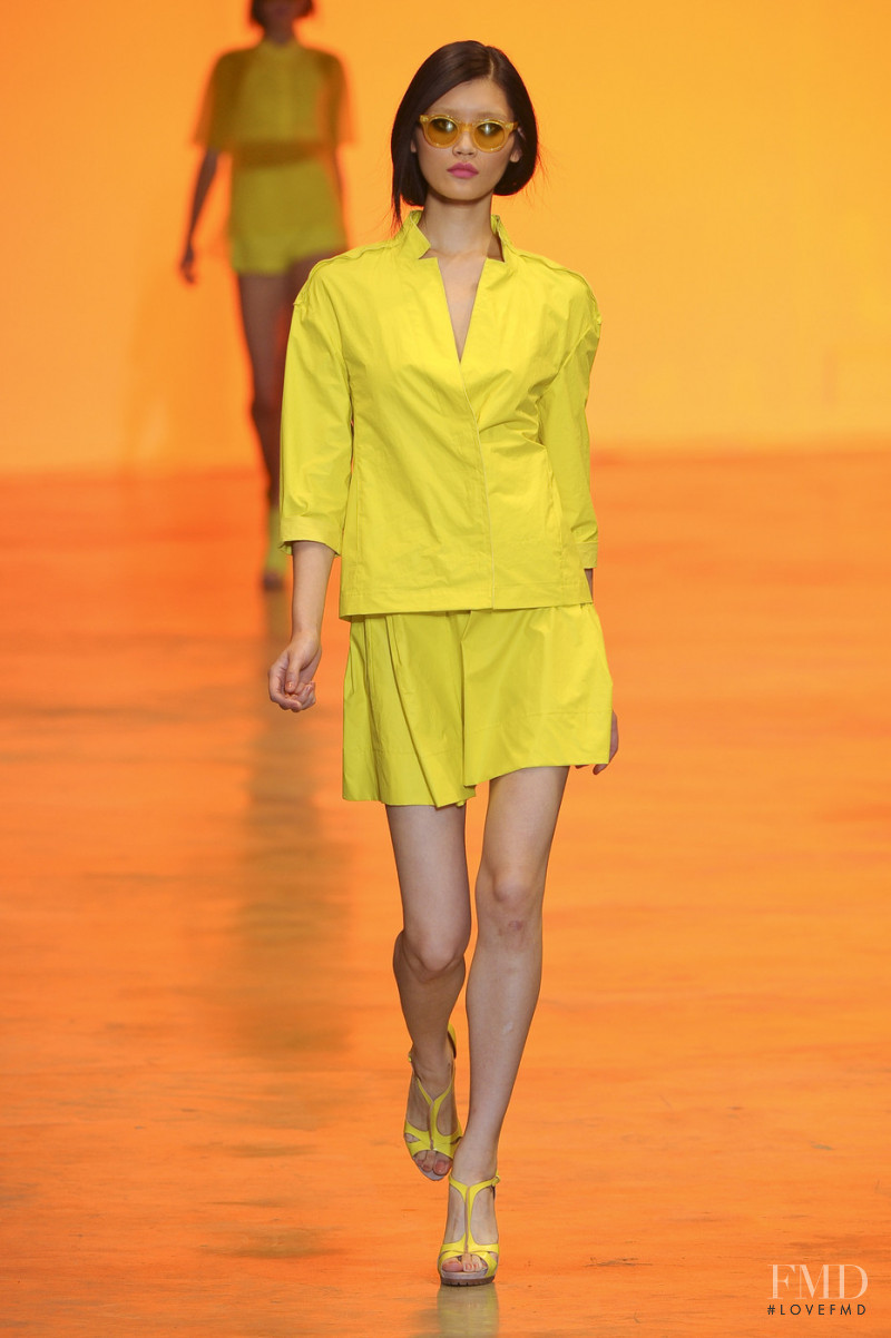 Ming Xi featured in  the Cacharel fashion show for Spring/Summer 2011