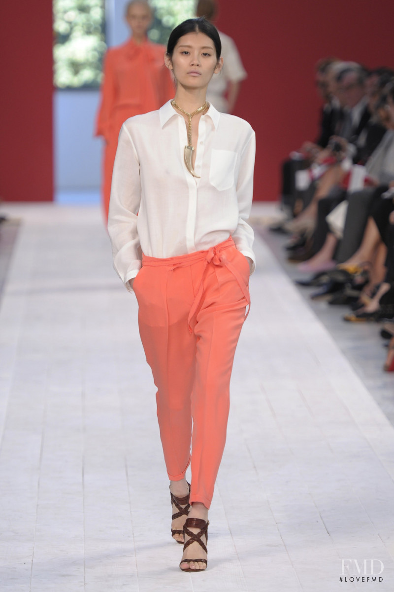 Ming Xi featured in  the Brioni fashion show for Spring/Summer 2011