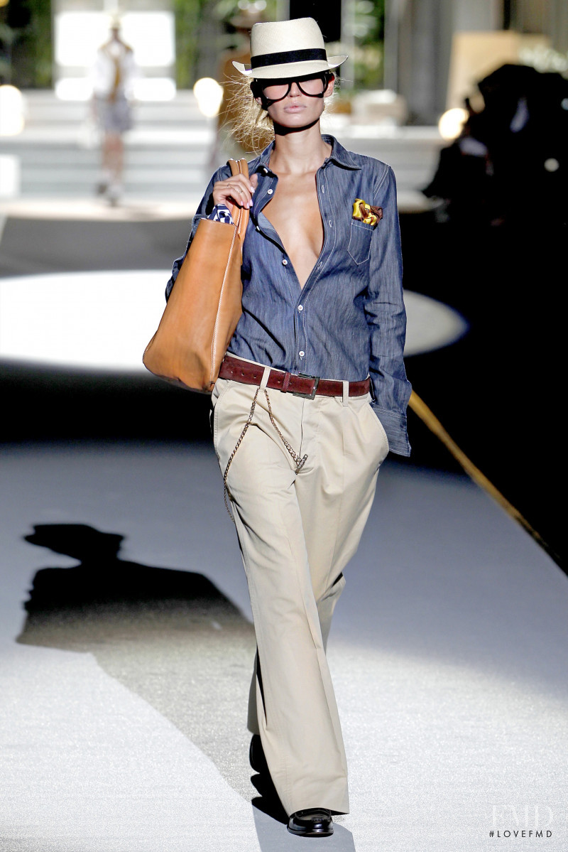 Bianca Balti featured in  the DSquared2 fashion show for Spring/Summer 2011