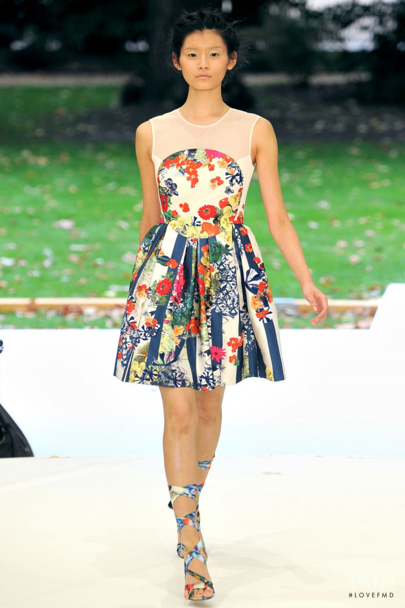 Ming Xi featured in  the Erdem fashion show for Spring/Summer 2011