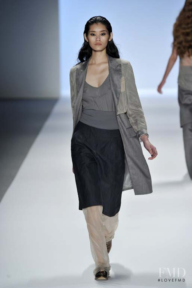 Ming Xi featured in  the Richard Chai fashion show for Spring/Summer 2011