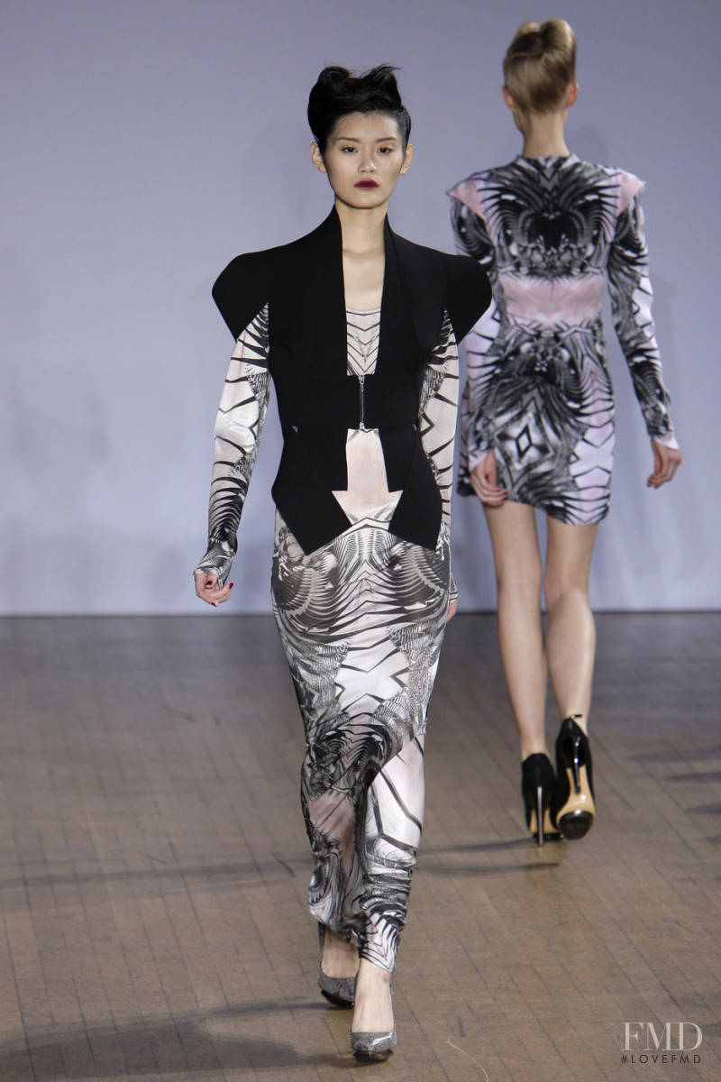 Ming Xi featured in  the Jean Pierre Braganza fashion show for Autumn/Winter 2010