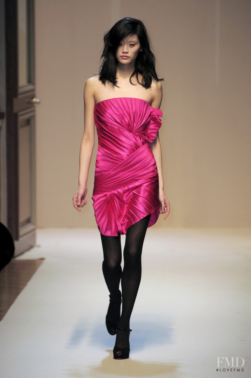Ming Xi featured in  the Emanuel Ungaro fashion show for Autumn/Winter 2010