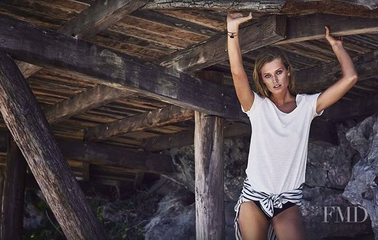 Toni Garrn featured in  the Vero Moda advertisement for Spring/Summer 2017