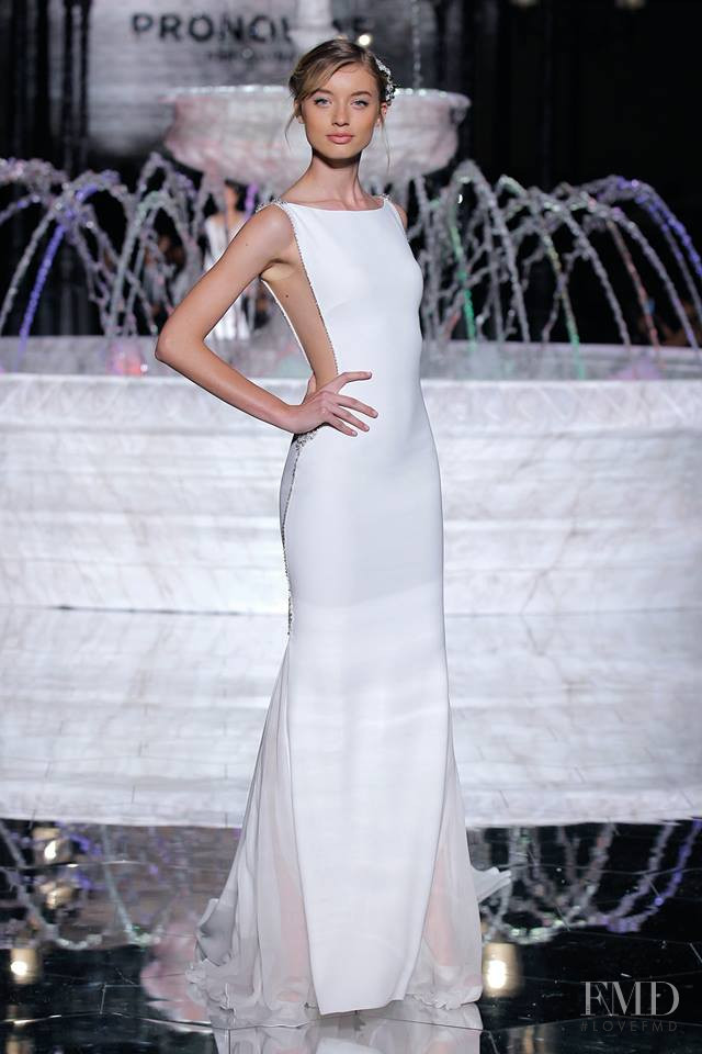 Giulia Maenza featured in  the Pronovias fashion show for Spring/Summer 2018