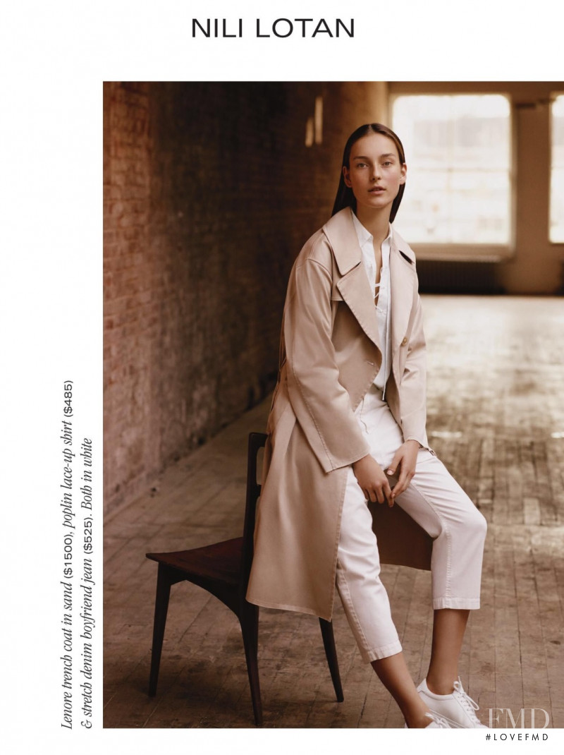 Julia Bergshoeff featured in  the Holt Renfrew catalogue for Spring 2017