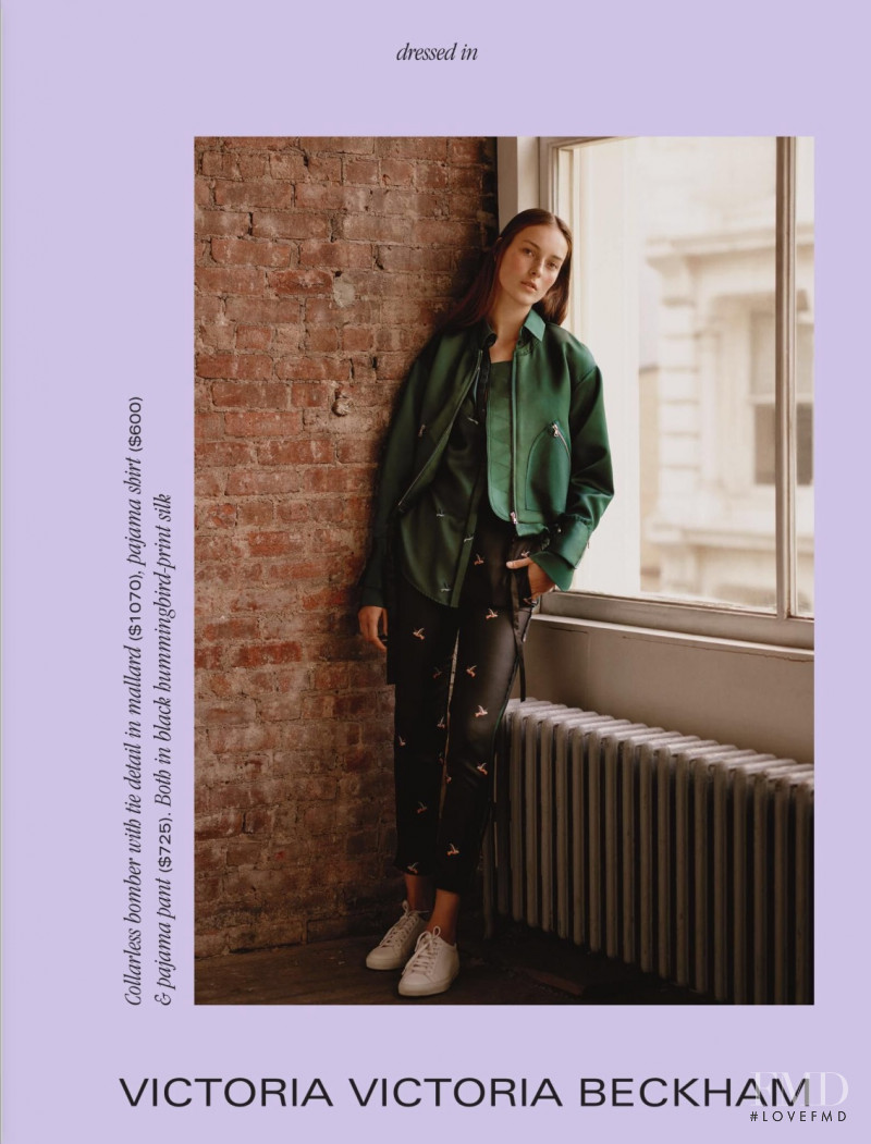 Julia Bergshoeff featured in  the Holt Renfrew catalogue for Spring 2017