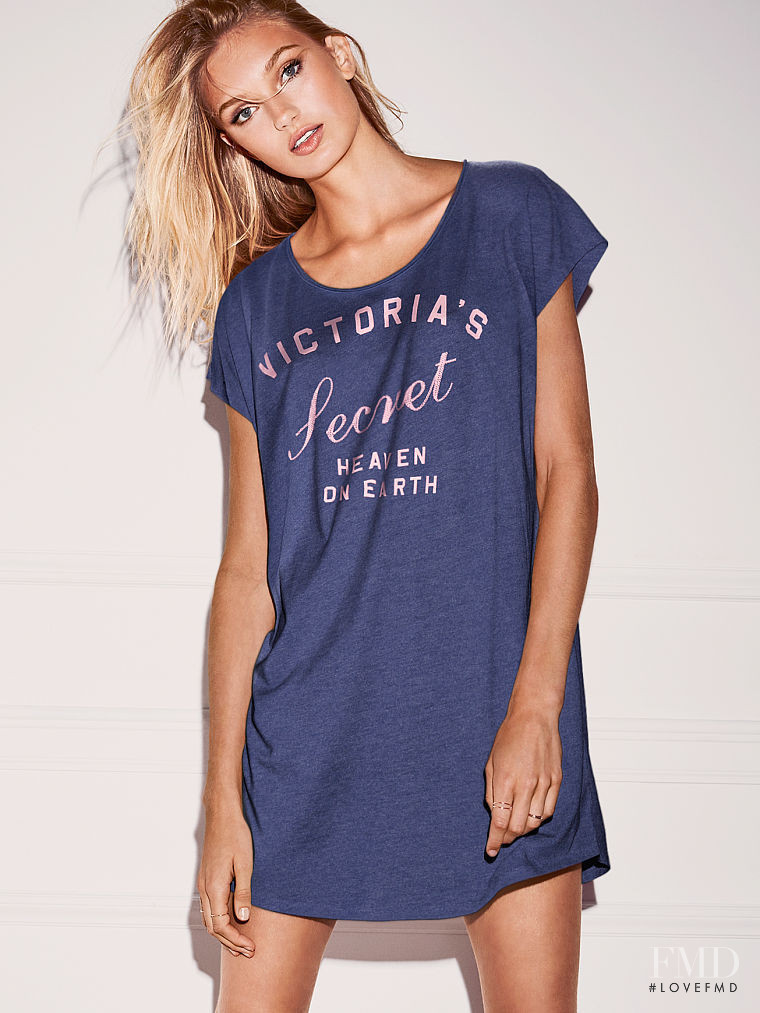 Romee Strijd featured in  the Victoria\'s Secret Sleepwear catalogue for Autumn/Winter 2016