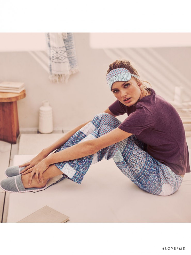 Romee Strijd featured in  the Victoria\'s Secret Sleepwear catalogue for Spring/Summer 2016